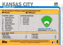 2018 Topps Kansas City Royals