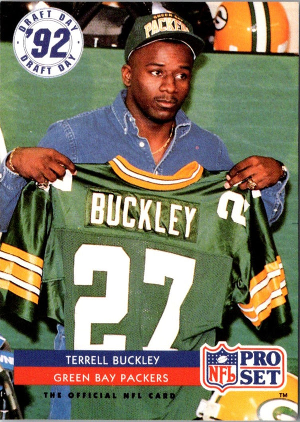 1992 Pro Set Terrell Buckley #28 Rookie