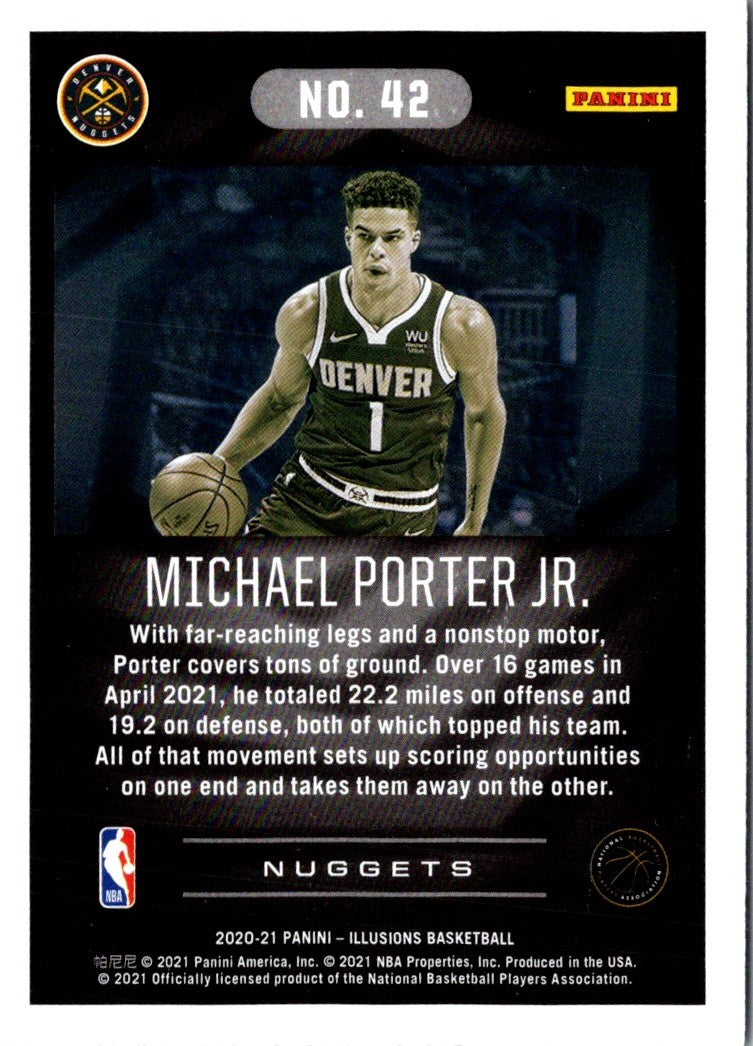 2021 Panini Mosaic Starting 5 Aaron Gordon/Jamal Murray/Michael Porter Jr./Nikola Jokic/Will Barton