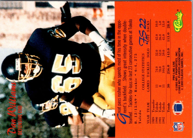 1993 Pro Line Live Future Stars Dan Williams