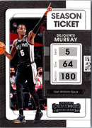 2021 Panini Contenders Ticket Dejounte Murray
