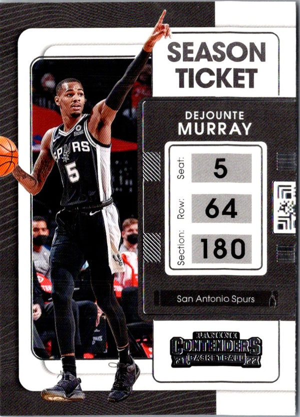 2021 Panini Contenders Ticket Dejounte Murray #89