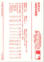 1990 Star Harrisburg Senators Steve Adams #1