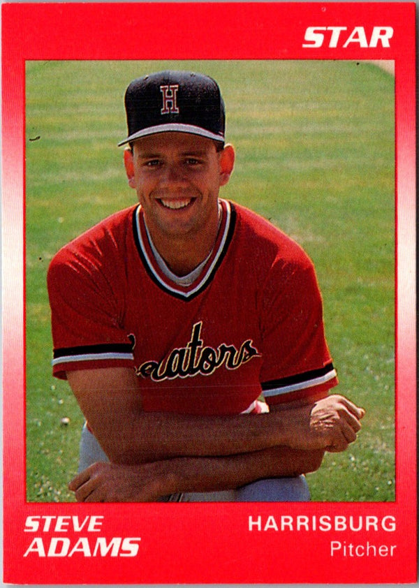 1990 Star Harrisburg Senators Steve Adams #1