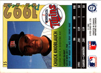 1992 O-Pee-Chee Premier Chuck Knoblauch #35