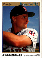 1992 O-Pee-Chee Premier Chuck Knoblauch #35
