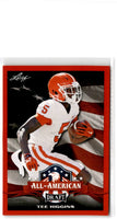 2020 Leaf Draft Red Tee Higgins #69