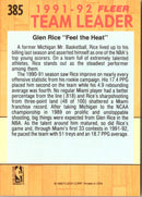 1991 Fleer Glen Rice