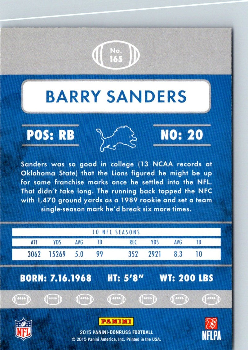 2015 Donruss Barry Sanders