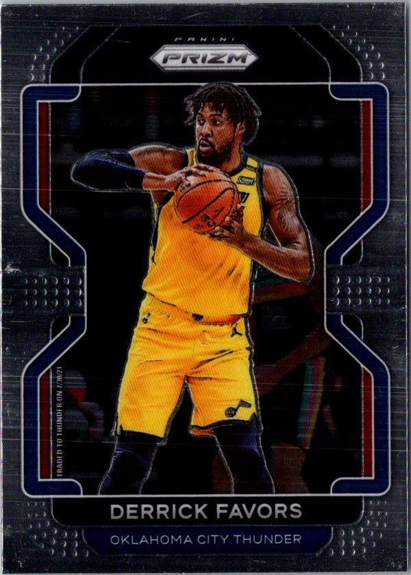 2021 Panini Prizm Blue Derrick Favors #124