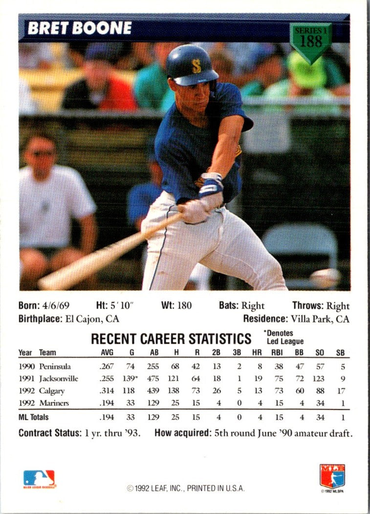 1993 Donruss Bret Boone
