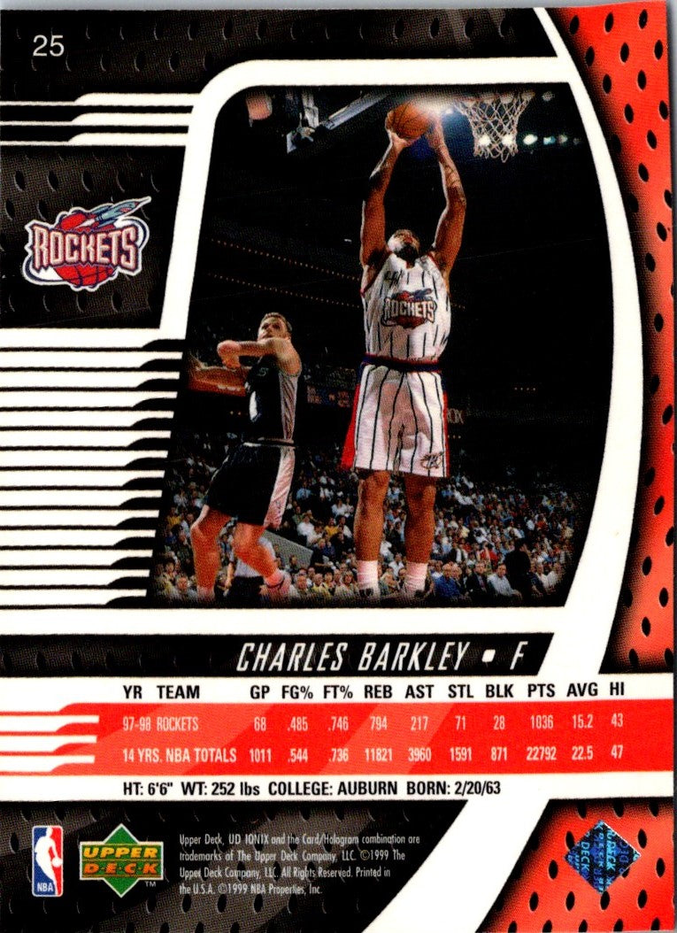 1998 Upper Deck Ionix Charles Barkley