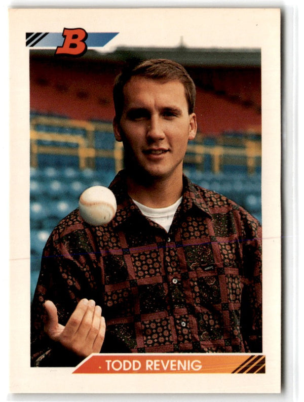 1992 Bowman Todd Revenig #198 Rookie