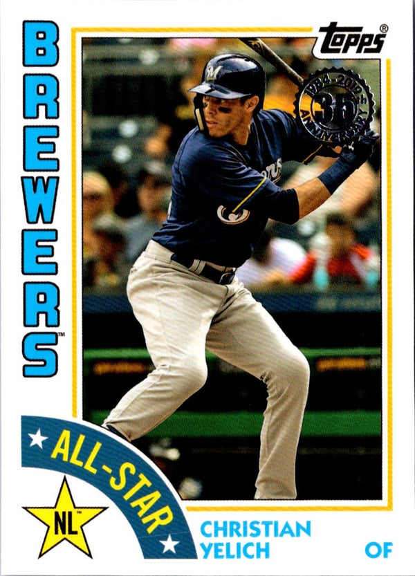 2019 Topps 1984 Baseball All-Stars Blue Christian Yelich #84AS-CY