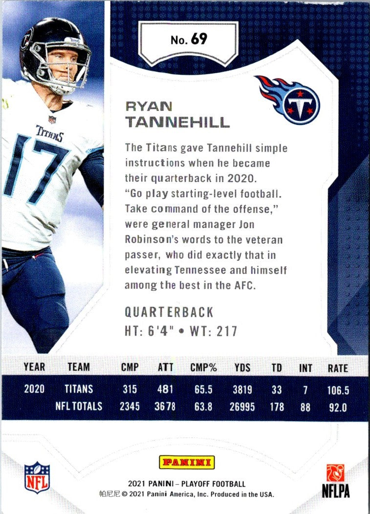 2021 Panini Playoff Ryan Tannehill