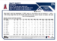 2023 Topps Matt Duffy #274