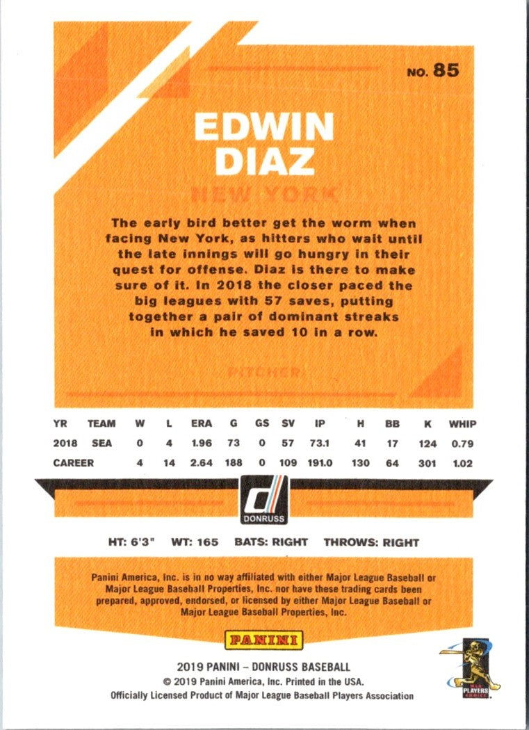 2019 Donruss Independence Day Edwin Diaz