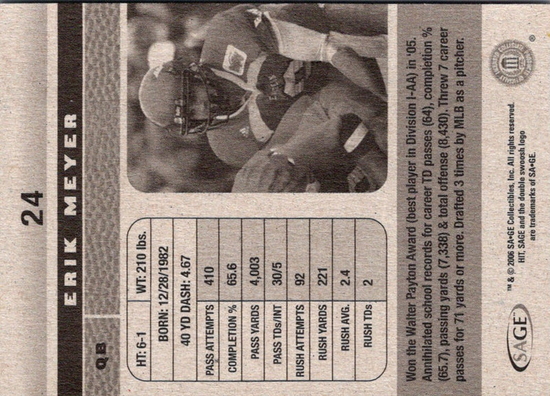 2006 SAGE HIT Erik Meyer