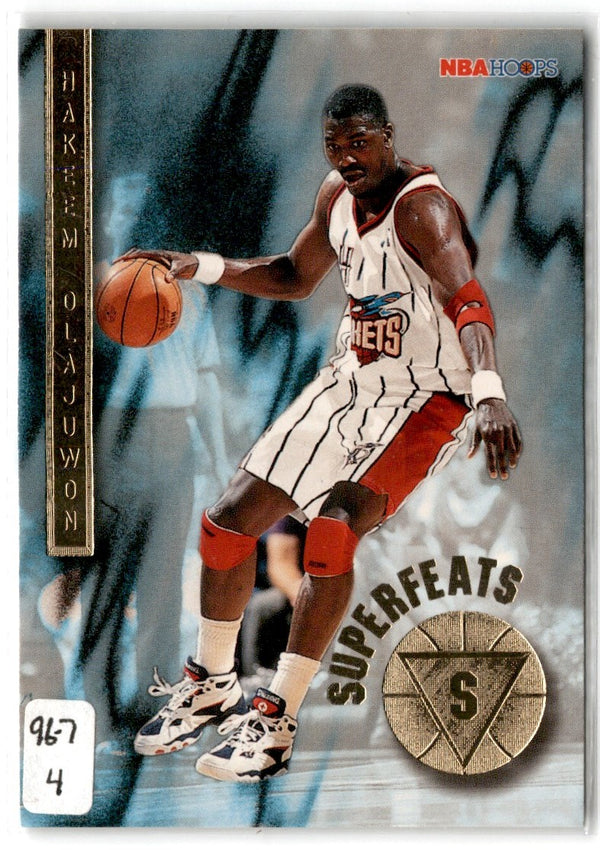 1996 Hoops Superfeats Hakeem Olajuwon #4