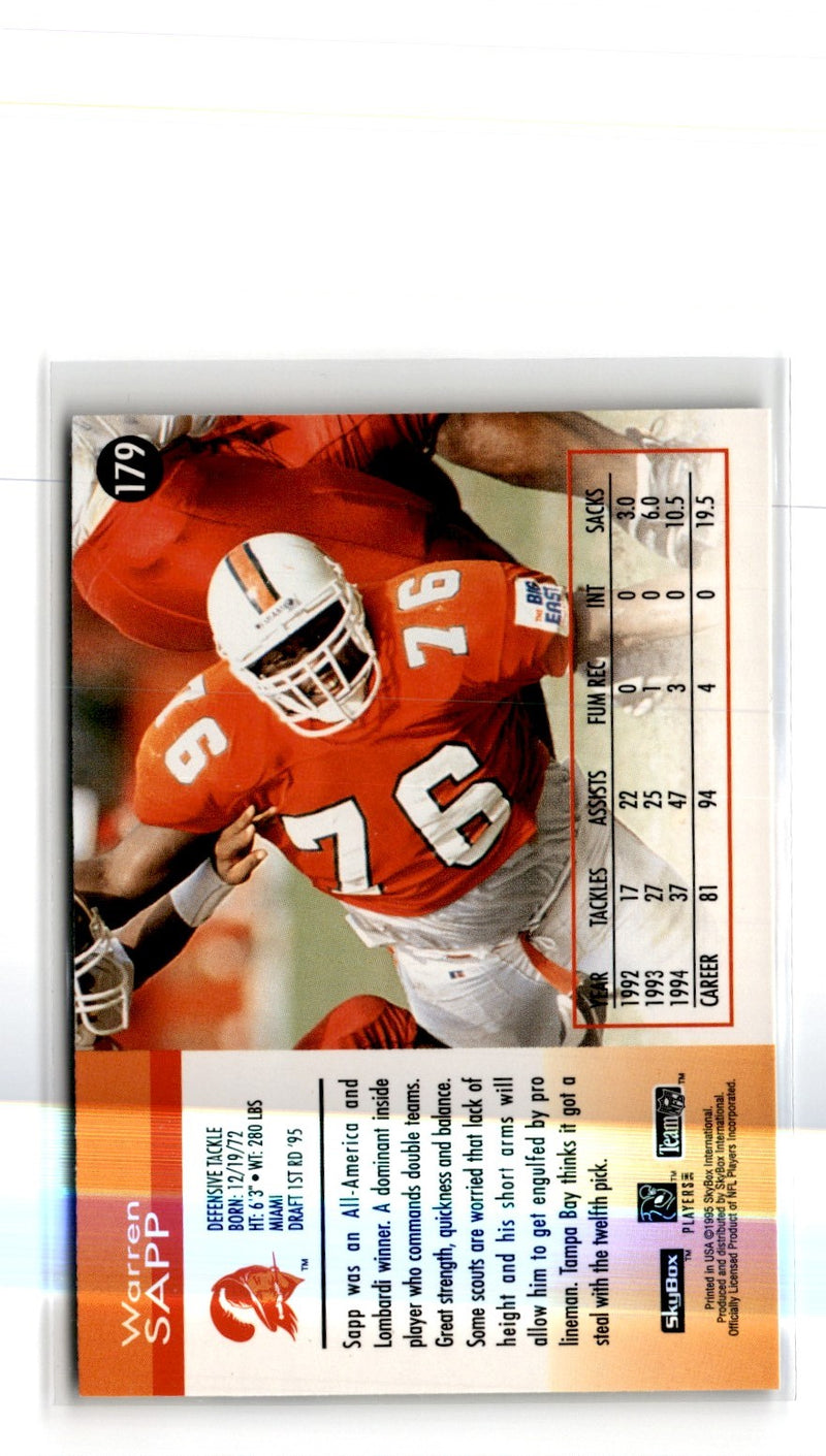 1995 SkyBox Impact Warren Sapp