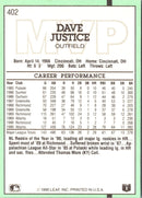 1991 Donruss Dave Justice