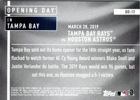 2020 Topps Opening Day Tampa Bay Rays #OD-12