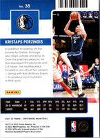 2021 Panini Contenders Ticket Kristaps Porzingis #38