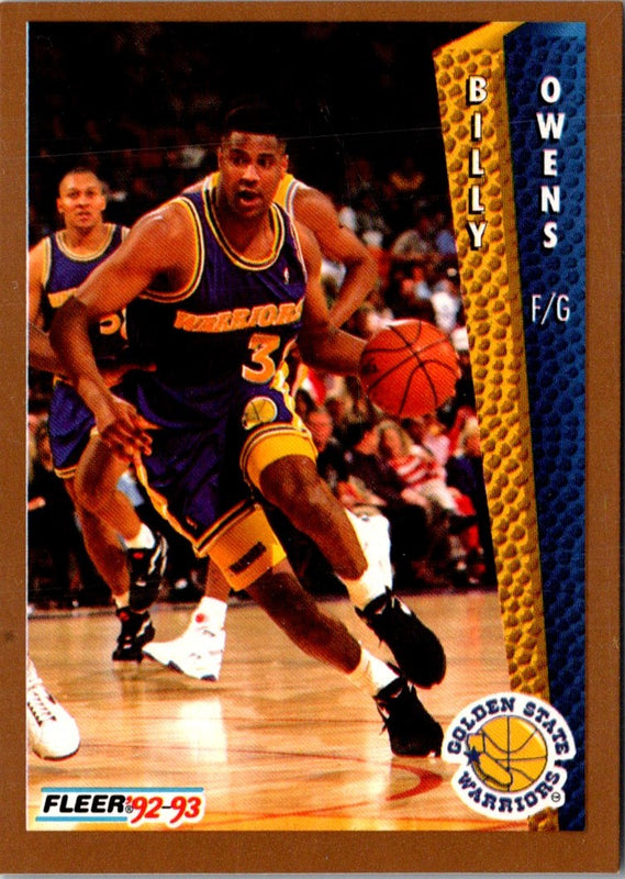 1992 Fleer Billy Owens #79
