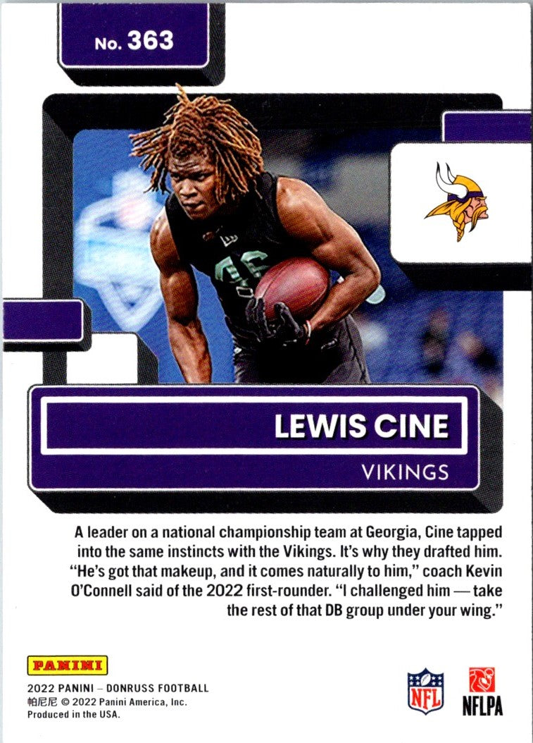 2022 Donruss  Packed Rookies Lewis Cine