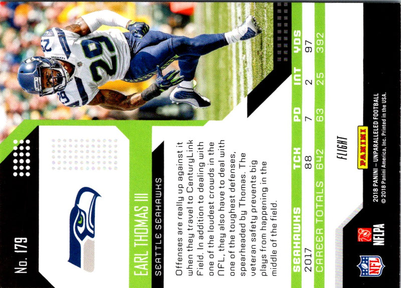 2018 Panini Earl Thomas III