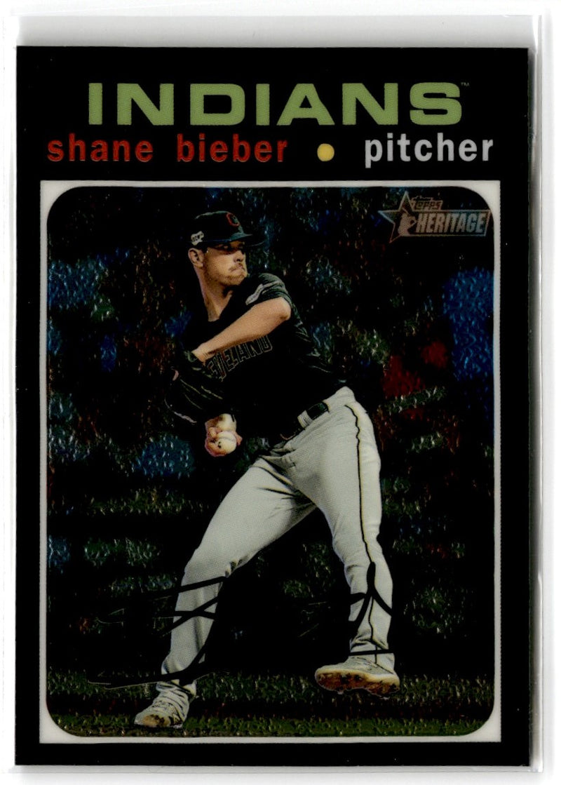 2020 Topps Heritage Spring Mega Box Chrome Exclusives Shane Bieber