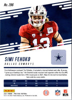 2021 Panini Prestige Simi Fehoko #286 Rookie