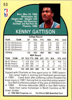 1990 Hoops Kenny Gattison #53 Rookie