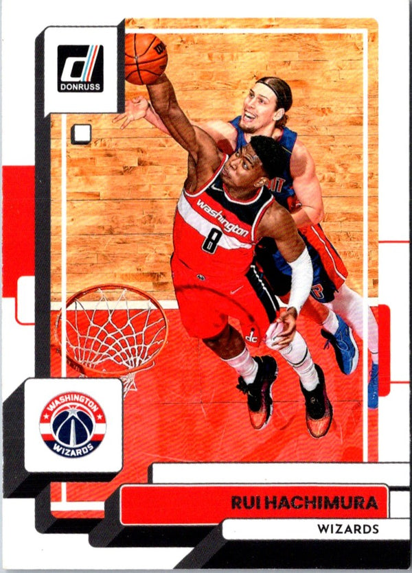 2022 Donruss Holo Laser Red/Gold Rui Hachimura #86