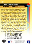 1993 Upper Deck Gold Hologram Dennis Eckersley