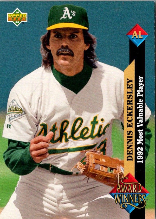 1993 Upper Deck Gold Hologram Dennis Eckersley #487