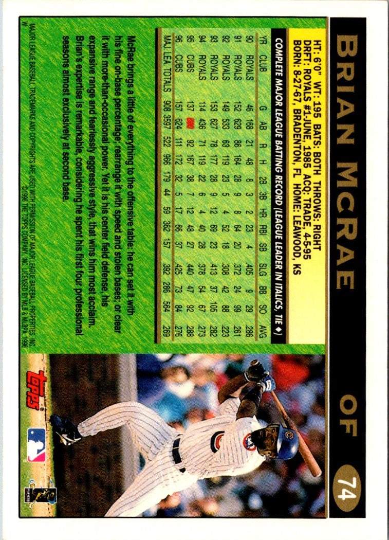 1997 Topps Brian McRae