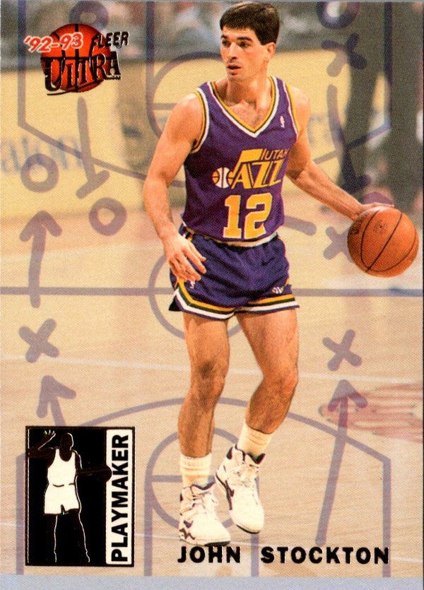 1992 Ultra Playmakers John Stockton #9