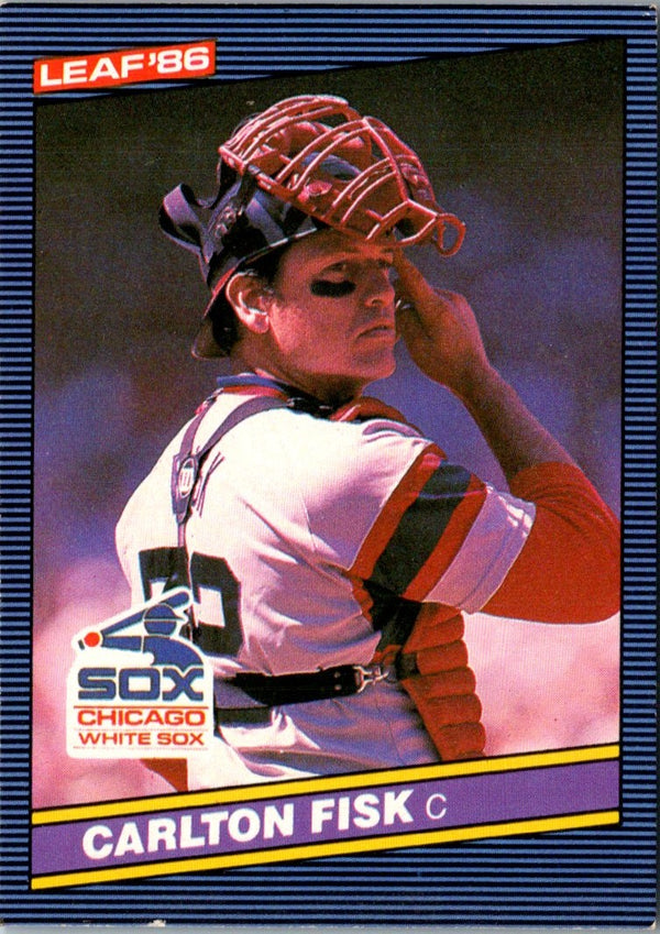 1986 Leaf Carlton Fisk #163