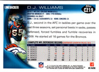 2010 Topps Chrome D.J. Williams #C219