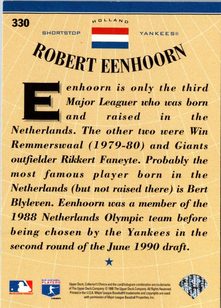 1996 Collector's Choice Robert Eenhoorn