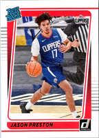 2021 Donruss Rated Rookies Jason Preston #210