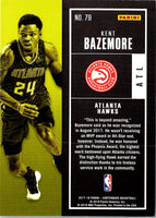 2017 Panini Contenders Kent Bazemore #79