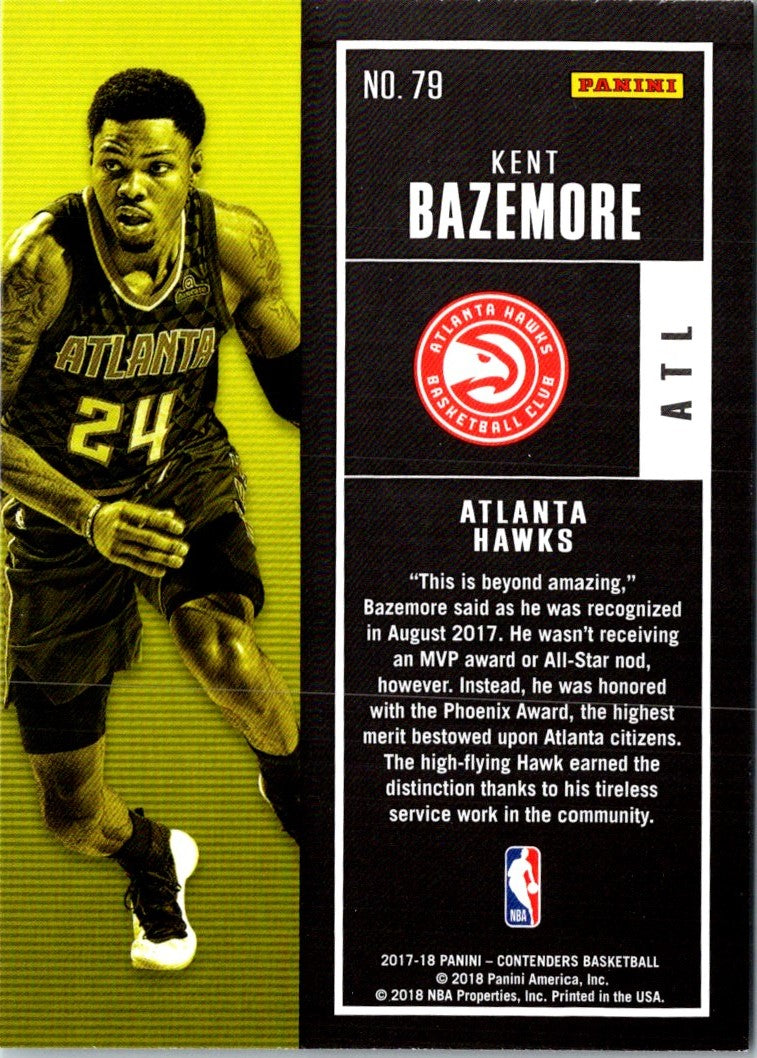 2017 Panini Contenders Kent Bazemore