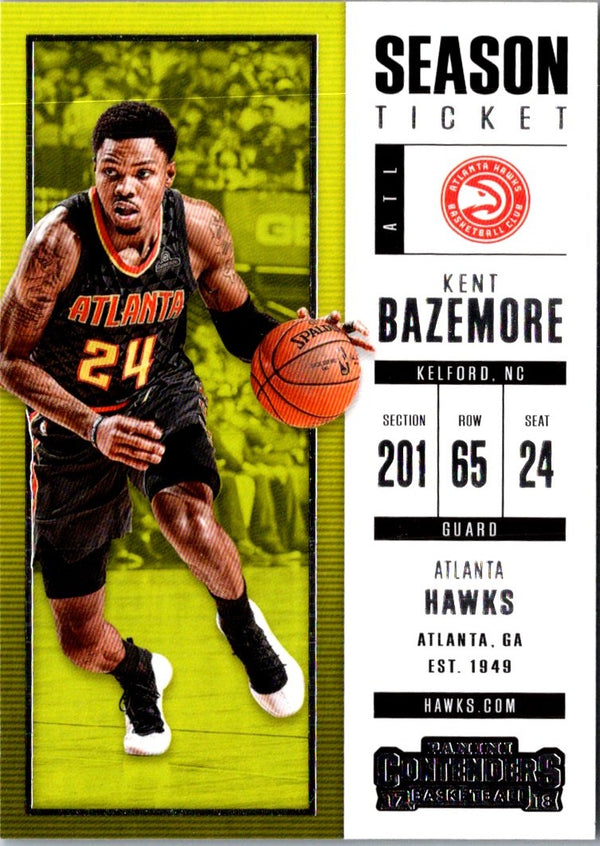 2017 Panini Contenders Kent Bazemore #79