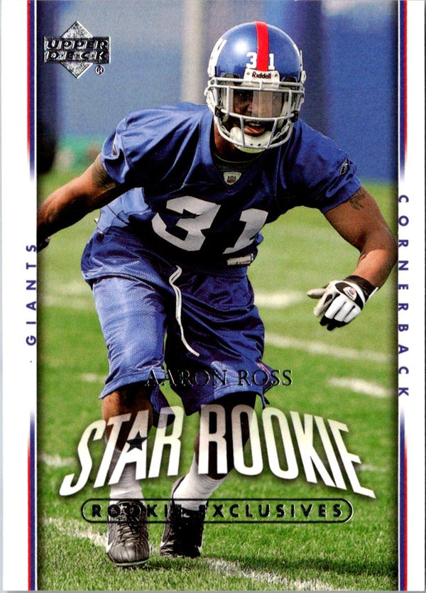 2007 Upper Deck Star Rookies Rookie Exclusives Edition Aaron Ross #244