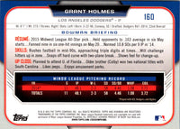 2015 Bowman Draft Picks & Prospects Grant Holmes #160