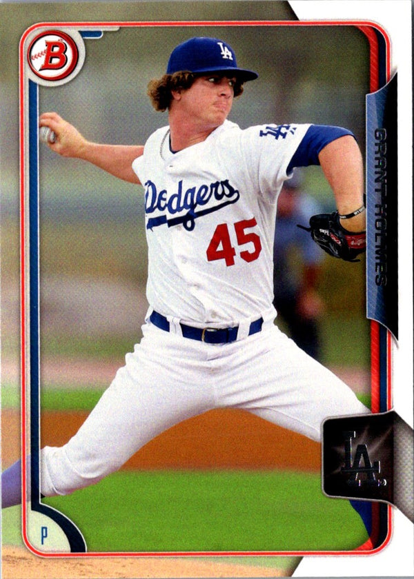 2015 Bowman Draft Picks & Prospects Grant Holmes #160