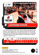 2022 Donruss Holo Laser Red/Gold Anfernee Simons