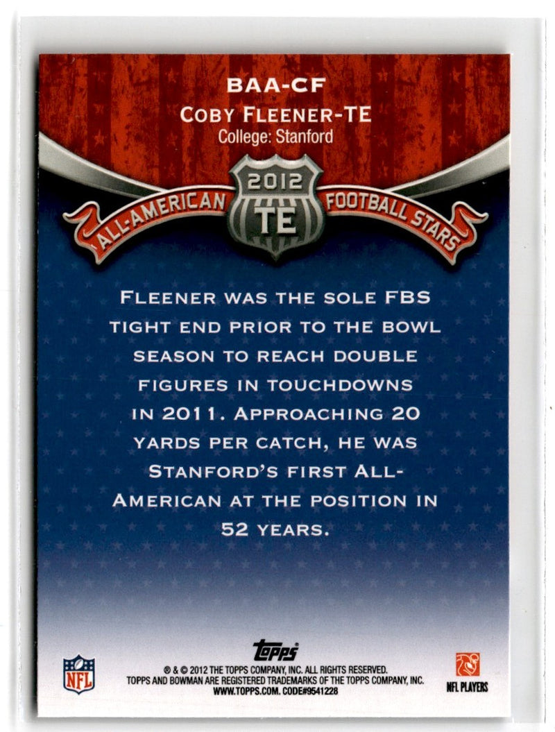 2012 Bowman All-Americans Coby Fleener